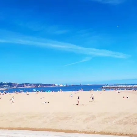 Primera Linea Playa Con Parking Apartment Gijon